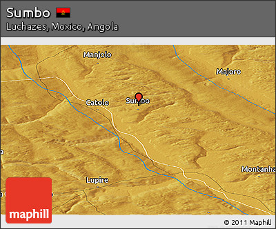 Physical Panoramic Map of Sumbo