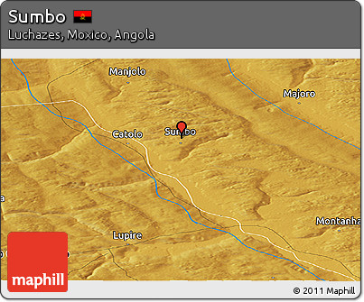 Physical Panoramic Map of Sumbo