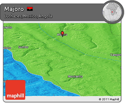 Political Panoramic Map of Majoro