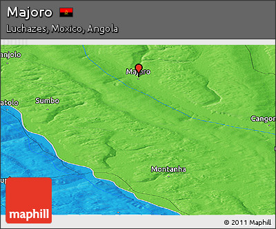 Political Panoramic Map of Majoro