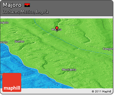 Political Panoramic Map of Majoro