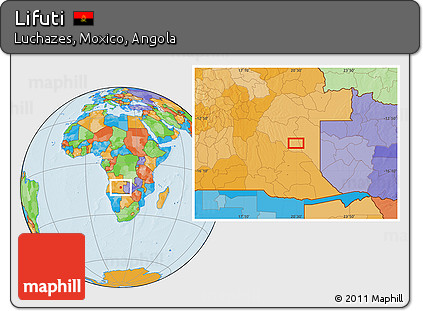 Political Location Map of Lifuti