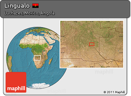Satellite Location Map of Lingualo