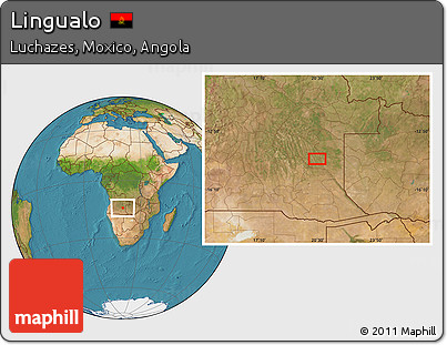 Satellite Location Map of Lingualo