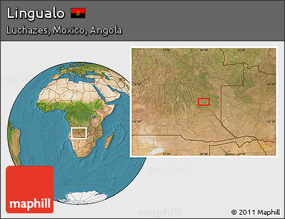 Satellite Location Map of Lingualo