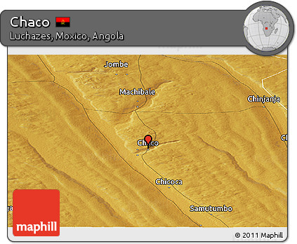 Physical Panoramic Map of Chaco