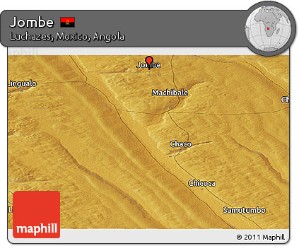 Physical Panoramic Map of Jombe