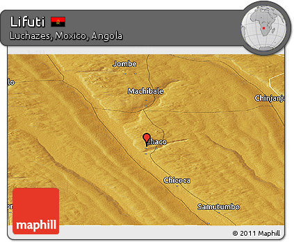 Physical Panoramic Map of Lifuti