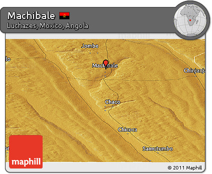 Physical Panoramic Map of Machibale