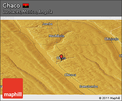 Physical Panoramic Map of Chaco