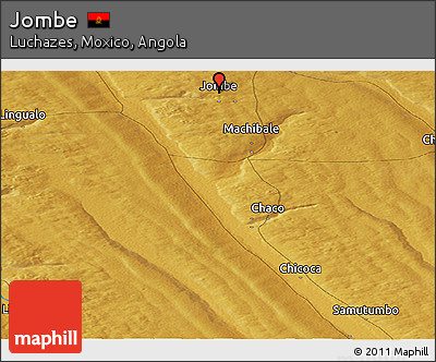 Physical Panoramic Map of Jombe