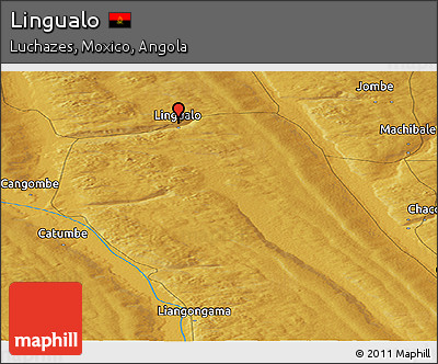 Physical Panoramic Map of Lingualo