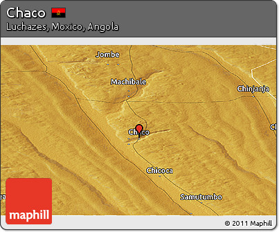 Physical Panoramic Map of Chaco
