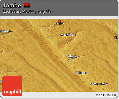 Physical Panoramic Map of Jombe