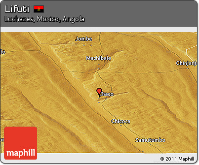 Physical Panoramic Map of Lifuti