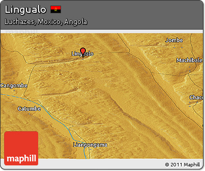 Physical Panoramic Map of Lingualo