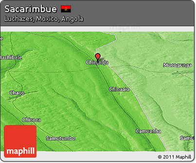 Political Panoramic Map of Sacarimbue