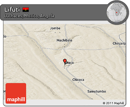 Shaded Relief Panoramic Map of Lifuti