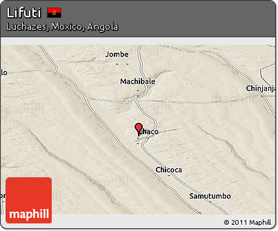 Shaded Relief Panoramic Map of Lifuti