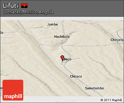 Shaded Relief Panoramic Map of Lifuti