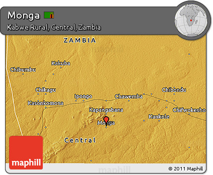 Physical 3D Map of Monga