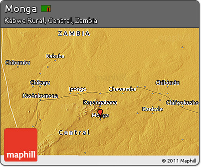 Physical 3D Map of Monga