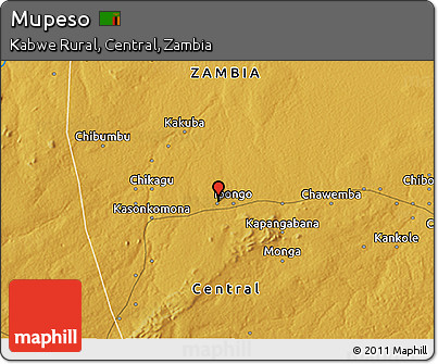 Physical 3D Map of Mupeso