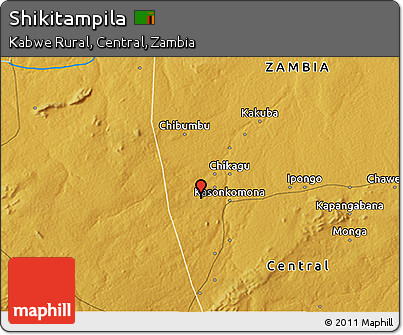 Physical 3D Map of Shikitampila