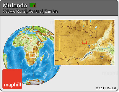 Physical Location Map of Mulando