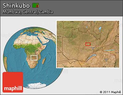 Satellite Location Map of Shinkubo