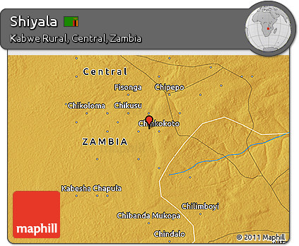 Physical 3D Map of Shiyala