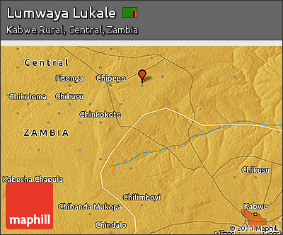 Physical 3D Map of Lumwaya Lukale