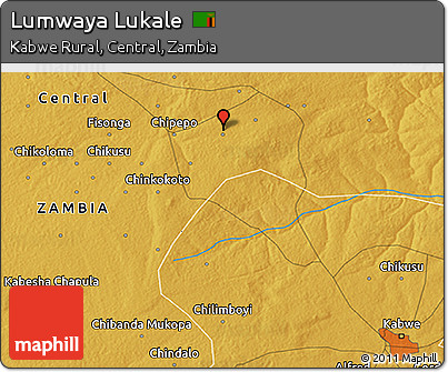 Physical 3D Map of Lumwaya Lukale