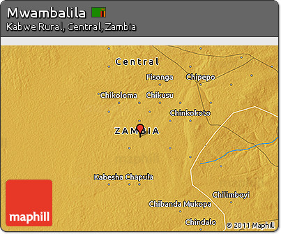 Physical 3D Map of Mwambalila