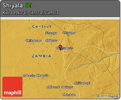 Physical 3D Map of Shiyala