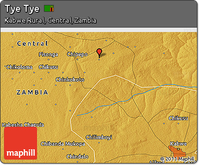 Physical 3D Map of Tye Tye