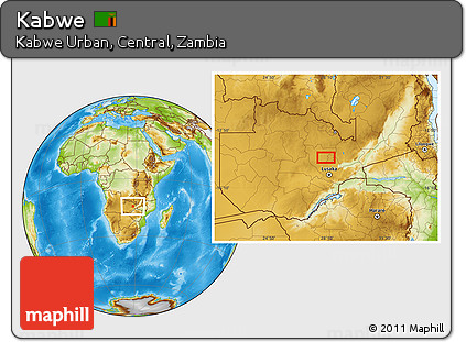 Physical Location Map of Kabwe