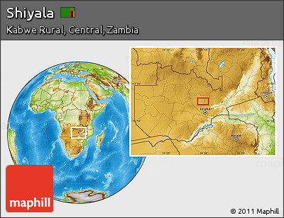 Physical Location Map of Shiyala