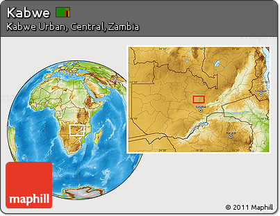 Physical Location Map of Kabwe