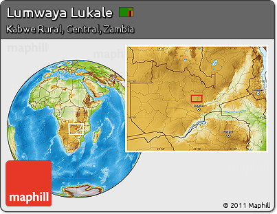 Physical Location Map of Lumwaya Lukale