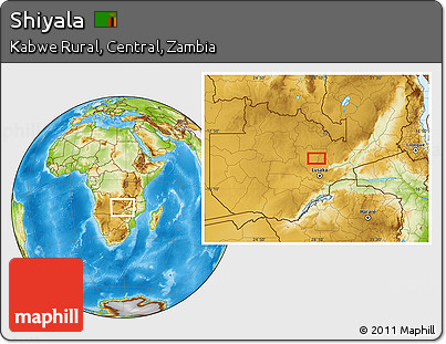 Physical Location Map of Shiyala