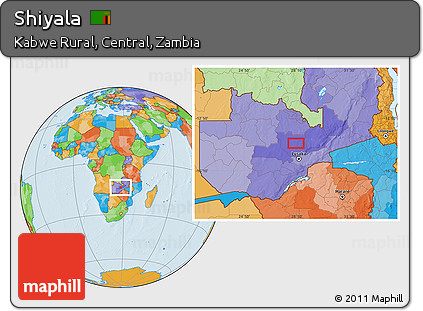 Political Location Map of Shiyala
