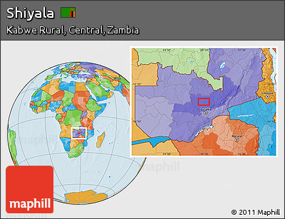 Political Location Map of Shiyala