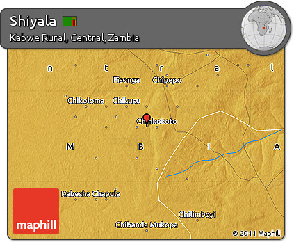 Physical Map of Shiyala
