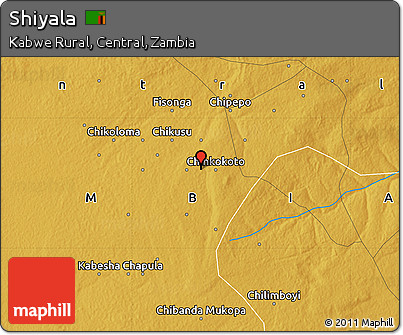 Physical Map of Shiyala