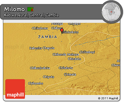Physical Panoramic Map of Milomo
