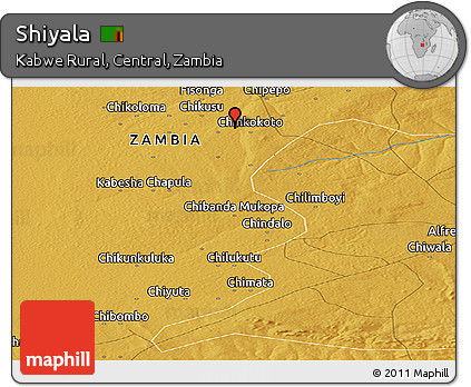 Physical Panoramic Map of Shiyala