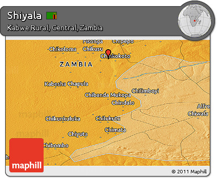 Political Panoramic Map of Shiyala
