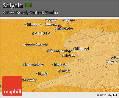 Political Panoramic Map of Shiyala