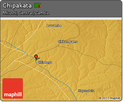 Physical 3D Map of Chipakata
